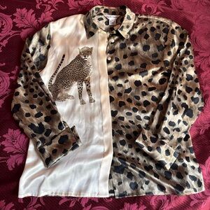 NWT Vintage Paolo Santini Silk Shirt
